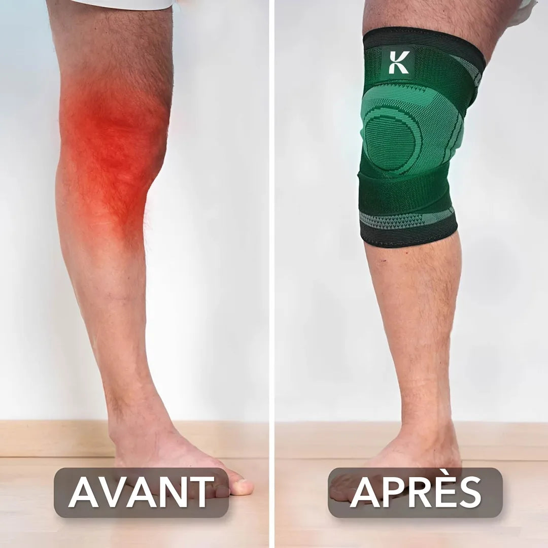 Avant / après la genouillère Kopresse