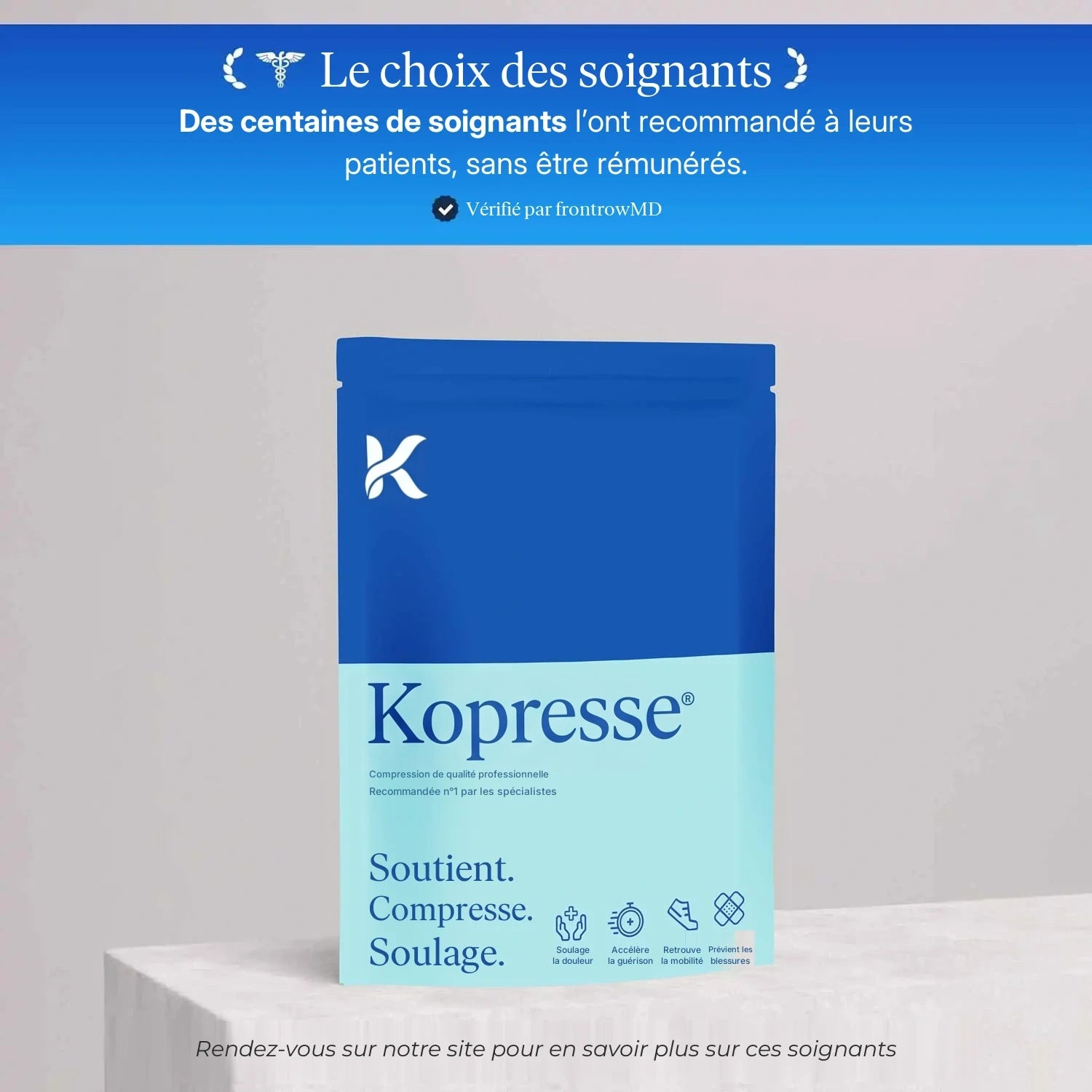 Genouillère de compression Kopresse® — vue 11