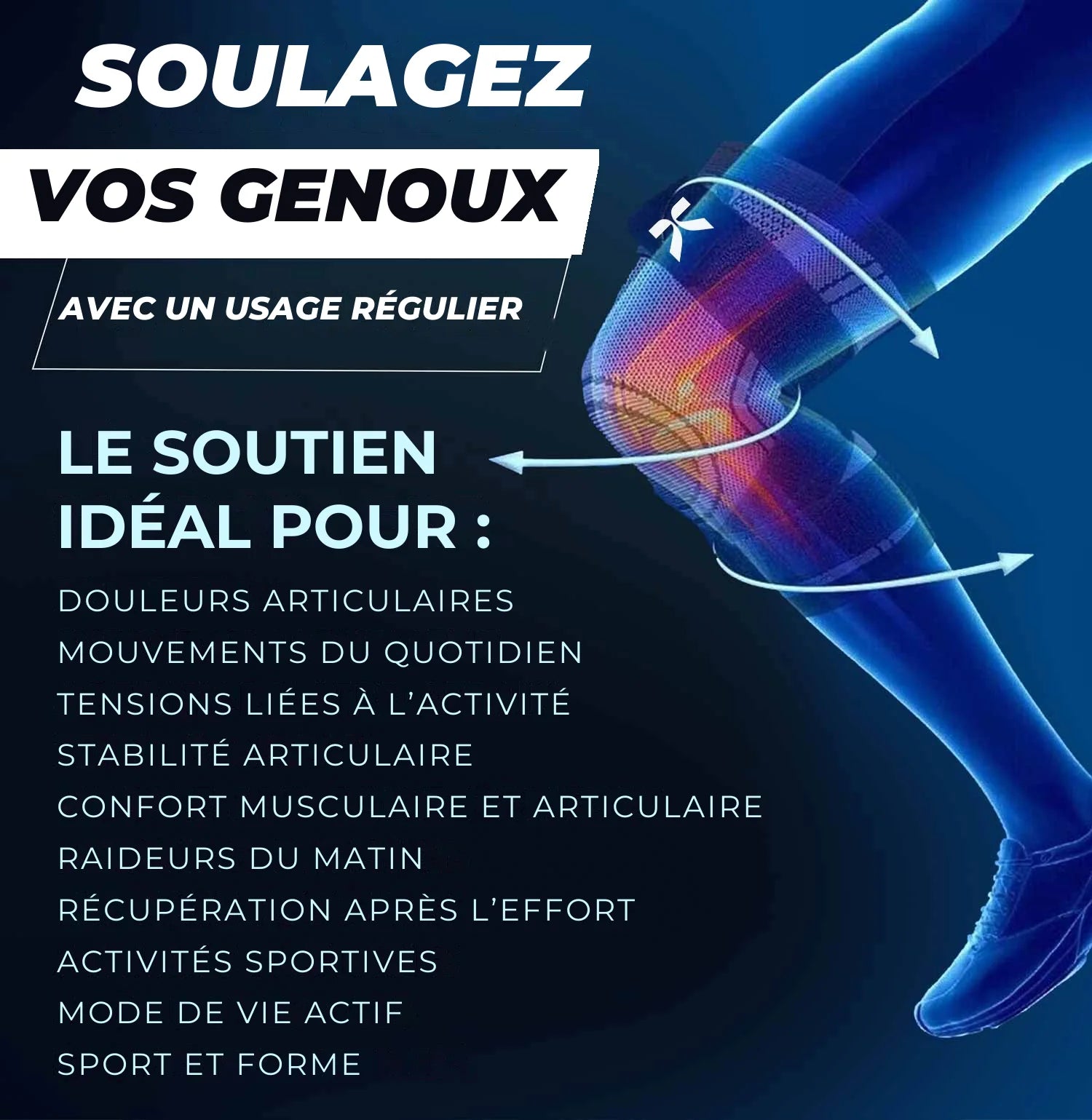 Genouillère de compression Kopresse® — vue 10