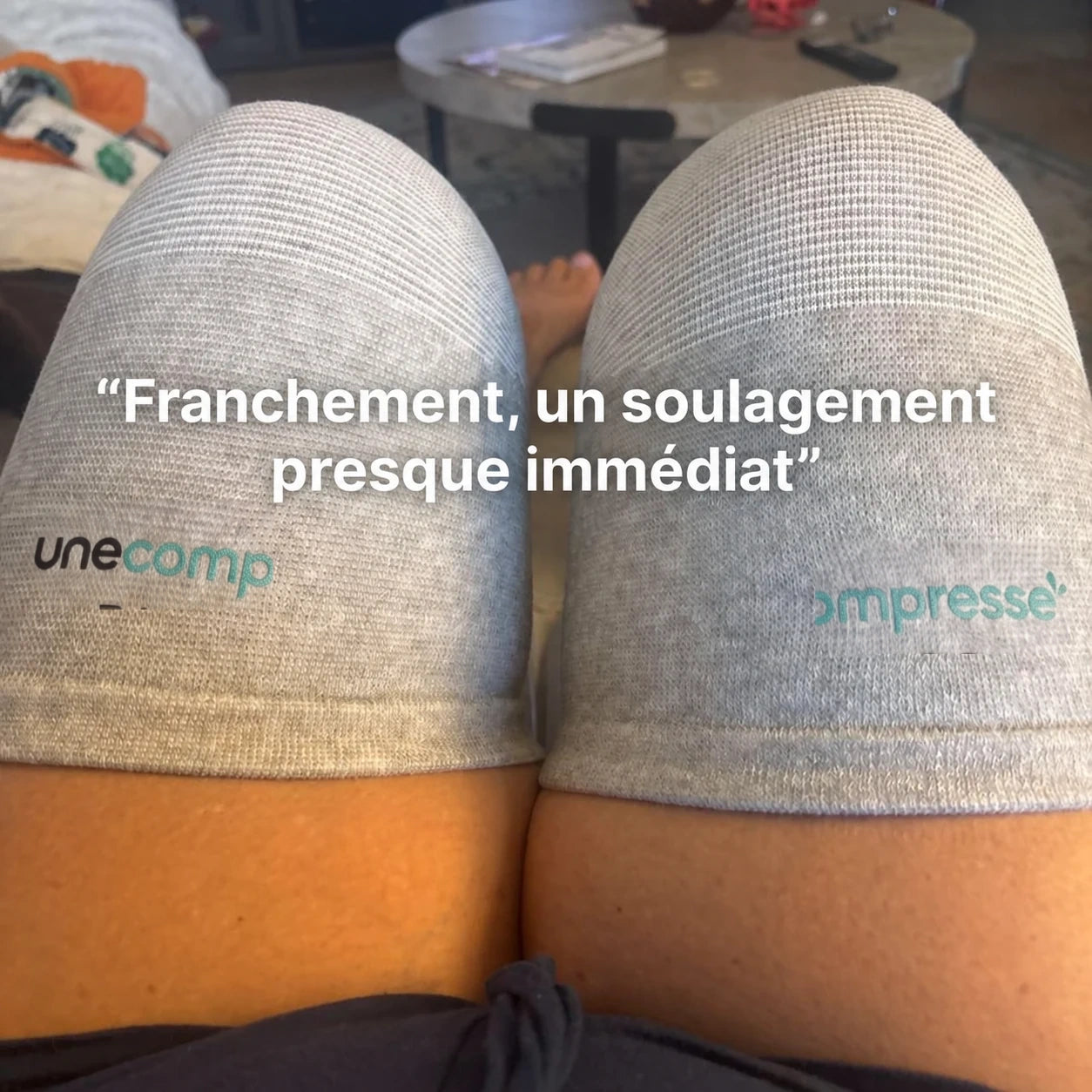 Photos de la genouillère portée