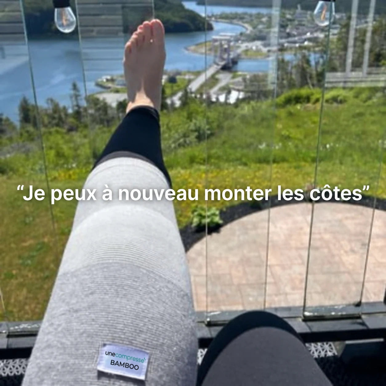Photos de la genouillère portée