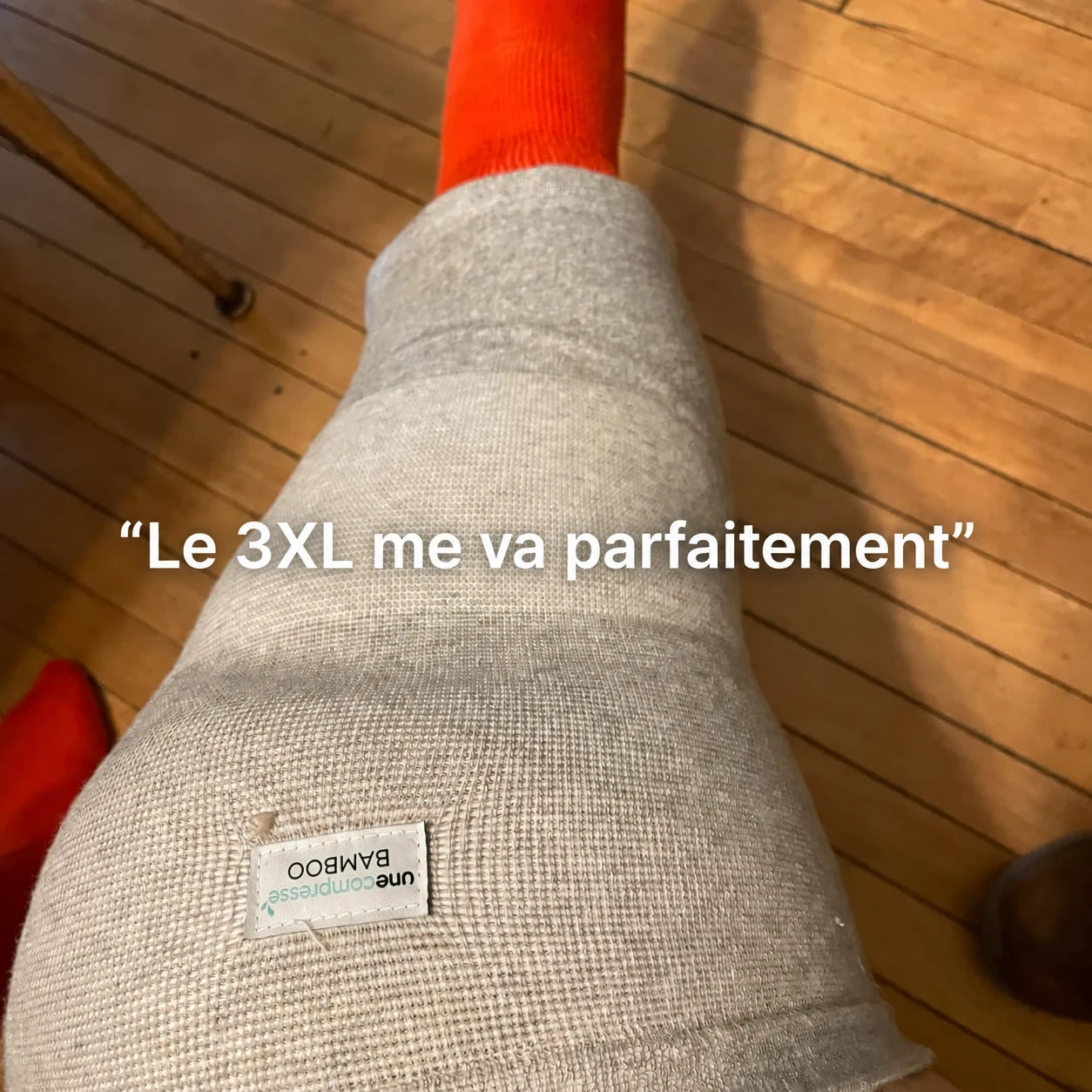 Photos de la genouillère portée